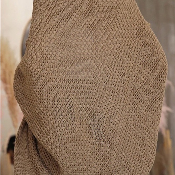 Batwing knitted shrug cardigan sweater - Picture 3 of 4